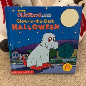🎁5/$10🎁 2001 Clifford the Big Red Dog Glow in the Dark Halloween, hardcover